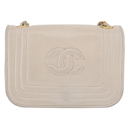 Chanel Vintage CC Stitch Flap Leather Mini