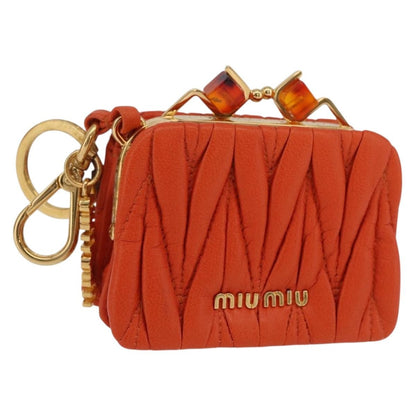 Miu Miu Sword wallet Charm Leather Matelasse Product Image