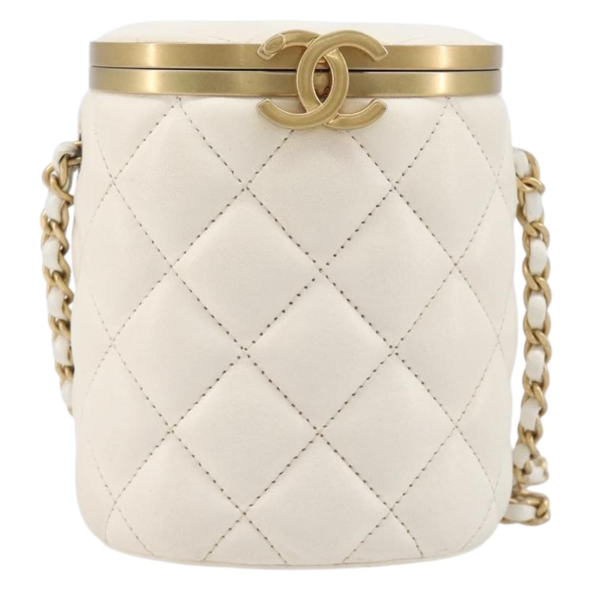 Chanel Crown Box Vanity Quilted Lambskin Small