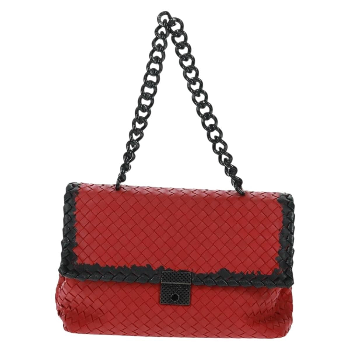 Bottega Veneta Glass Shoulder Bag Intrecciato Nappa with Snakeskin Small