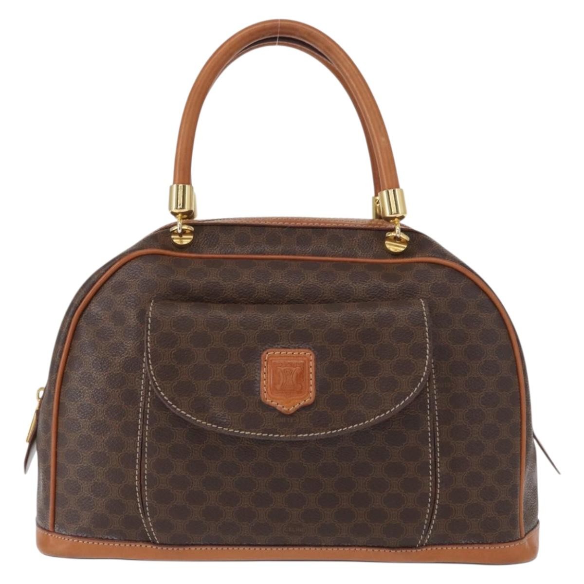 Celine Vintage Macadam Handbag Canvas and Leather Product Image