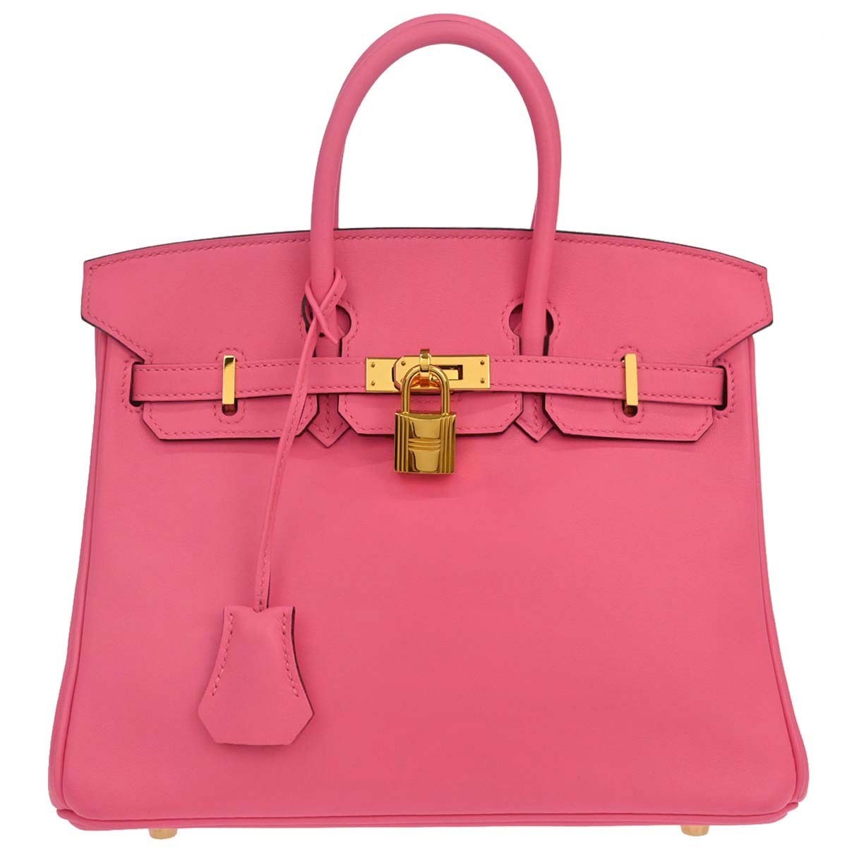 Hermes Birkin Pink Azalea Swift with Gold Hardware 25