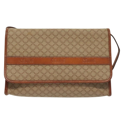 Celine Vintage Macadam Shoulder Bag Canvas and Leather Product Image