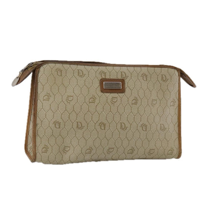 Christian Dior Vintage Honeycomb Zip Canvas and Leather Product Image