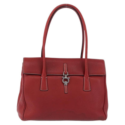 Salvatore Ferragamo Gancini Top Handle Leather Product Image
