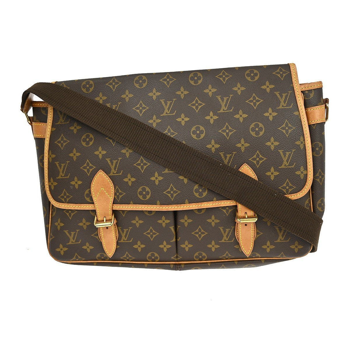 Louis Vuitton Sac Gibeciere Messenger Bag Monogram Canvas GM