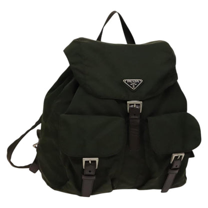 Prada Vela Double Front Pocket Backpack Tessuto with Saffiano Leather Medium
