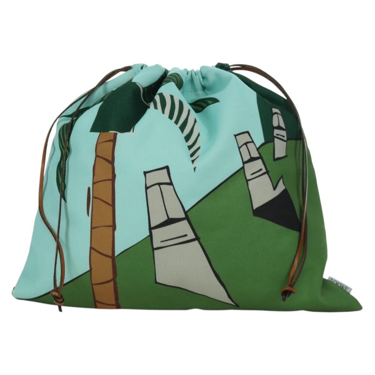 Loewe Paula Drawstring Printed Canvas Small
