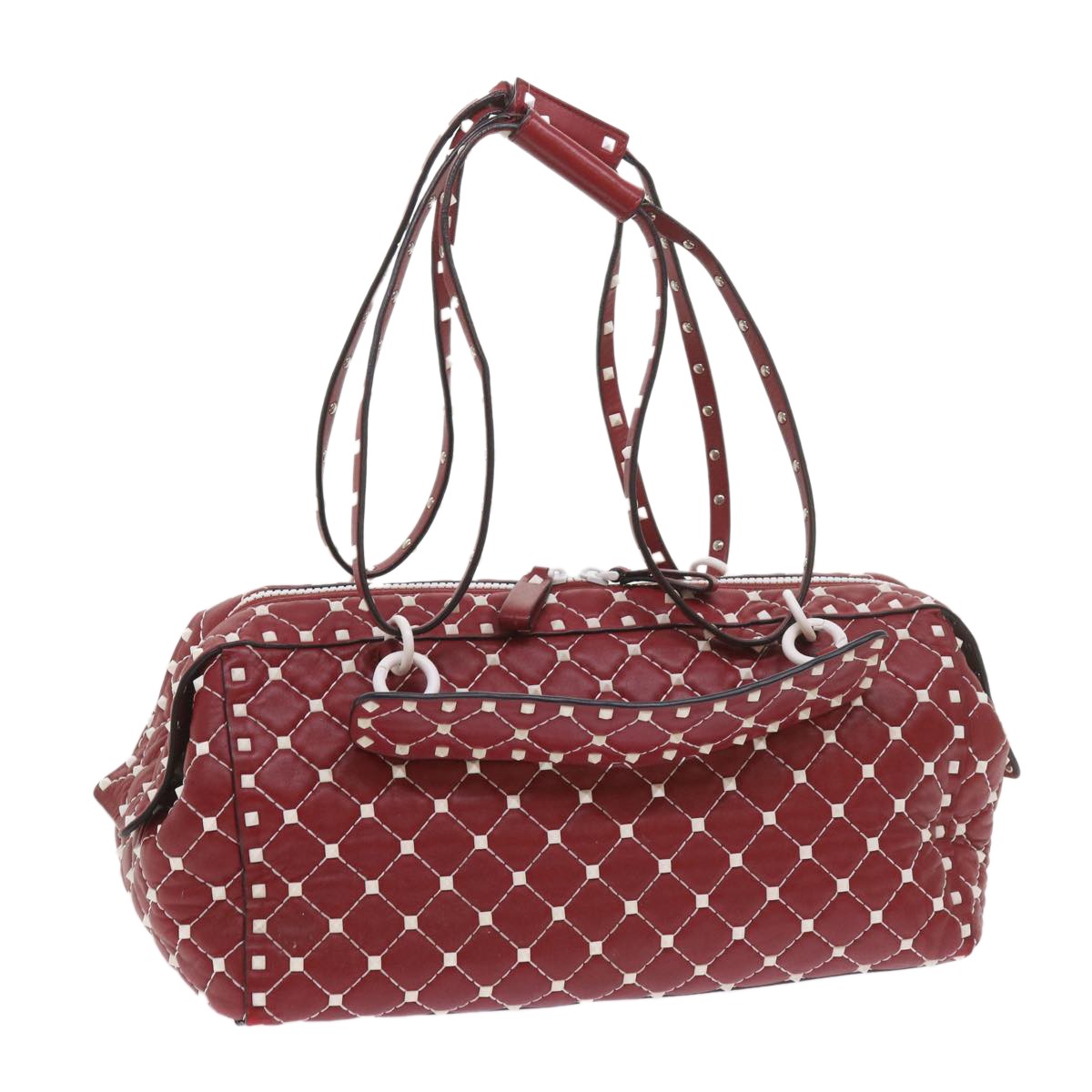 Valentino Garavani Free Rockstud Spike Duffle Quilted Leather Product Image