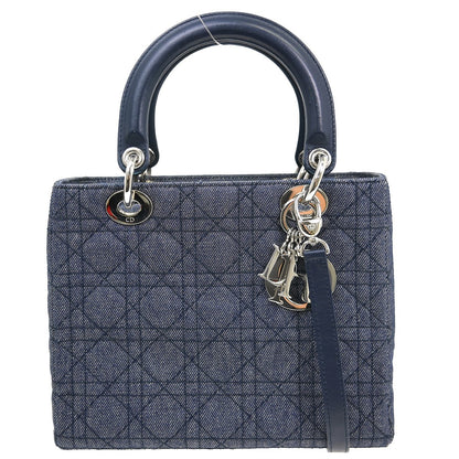 Christian Dior Lady Dior Bag Denim Medium