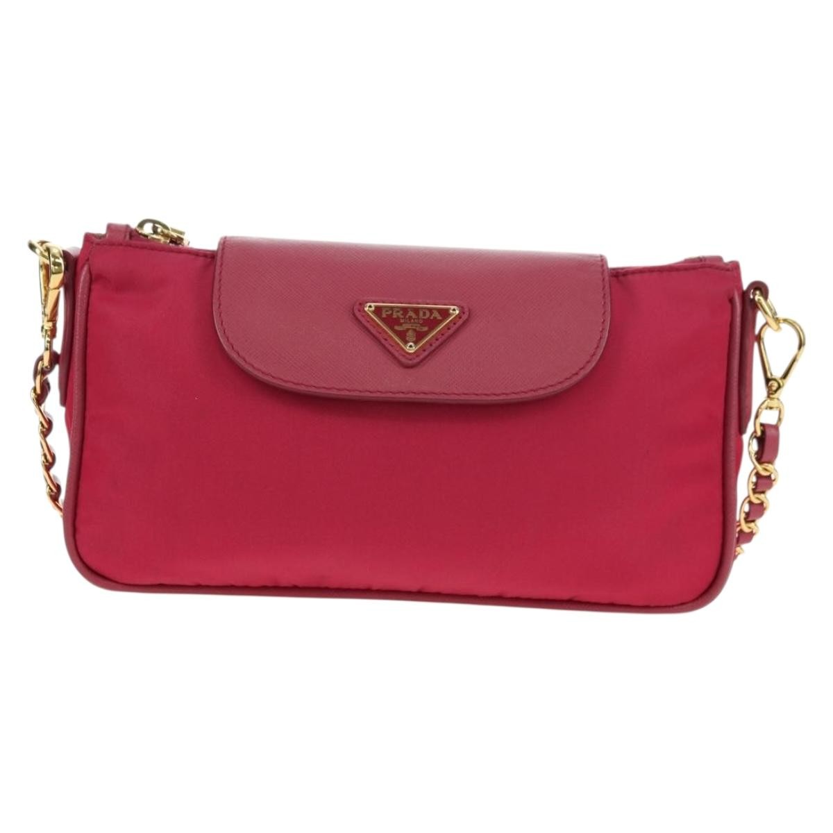 Prada Chain Tessuto and Saffiano Leather Small