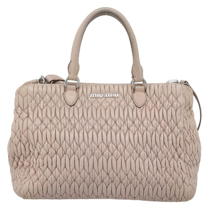 Miu Miu Crystal Tote Matelasse Leather Medium