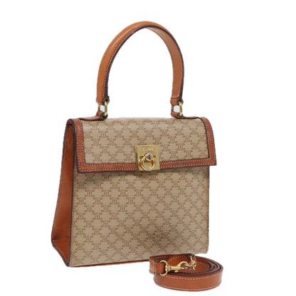 Celine Vintage Macadam Handbag Canvas and Leather Product Image
