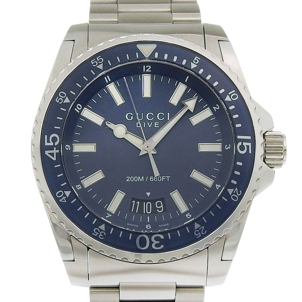 Gucci Dive 200M Quartz Stainless Steel 45