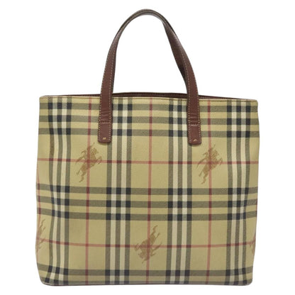 Burberry Top Handle Tote Haymarket Coated Canvas Medium