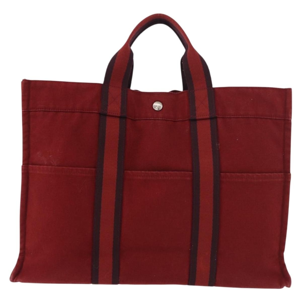 Hermes Fourre Tout Tote Canvas MM
