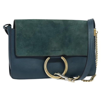 Chloe Faye Crossbody Leather and Suede small