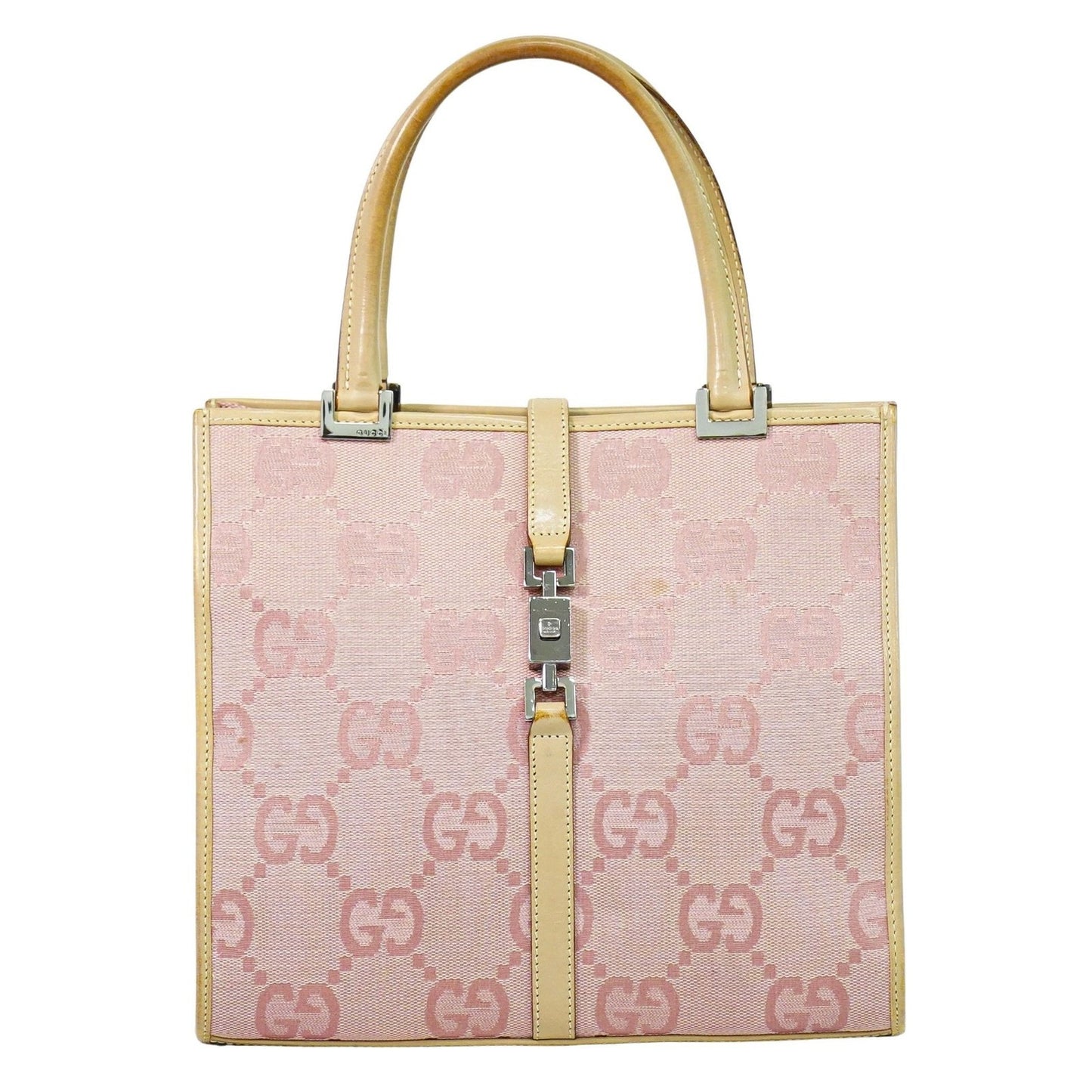 Gucci Jackie 1961 Tote GG Denim and Leather Small