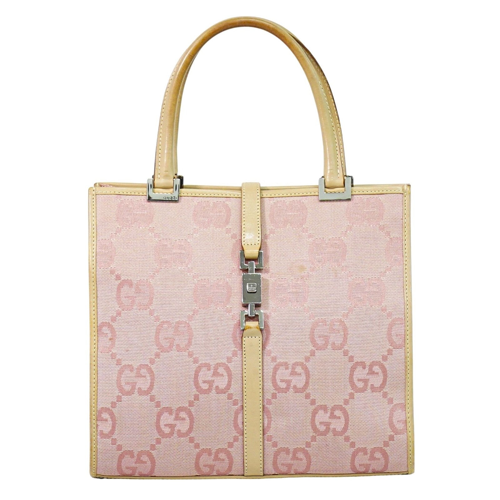 Gucci Jackie 1961 Tote GG Denim and Leather Small