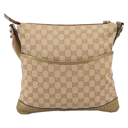 Gucci Zip Messenger GG Canvas with Perforated Leather Medium