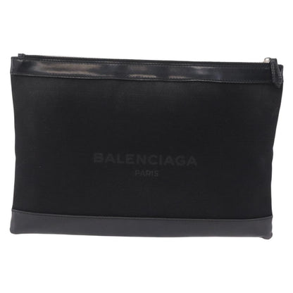 Balenciaga Navy Zip Canvas and Leather Large