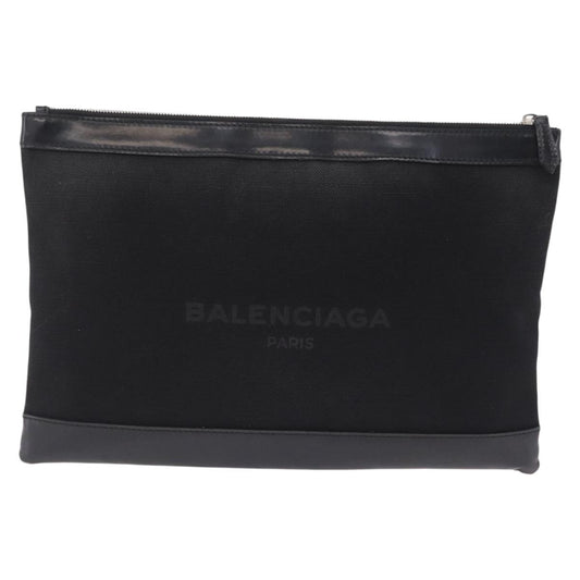 Balenciaga Navy Zip Canvas and Leather Large