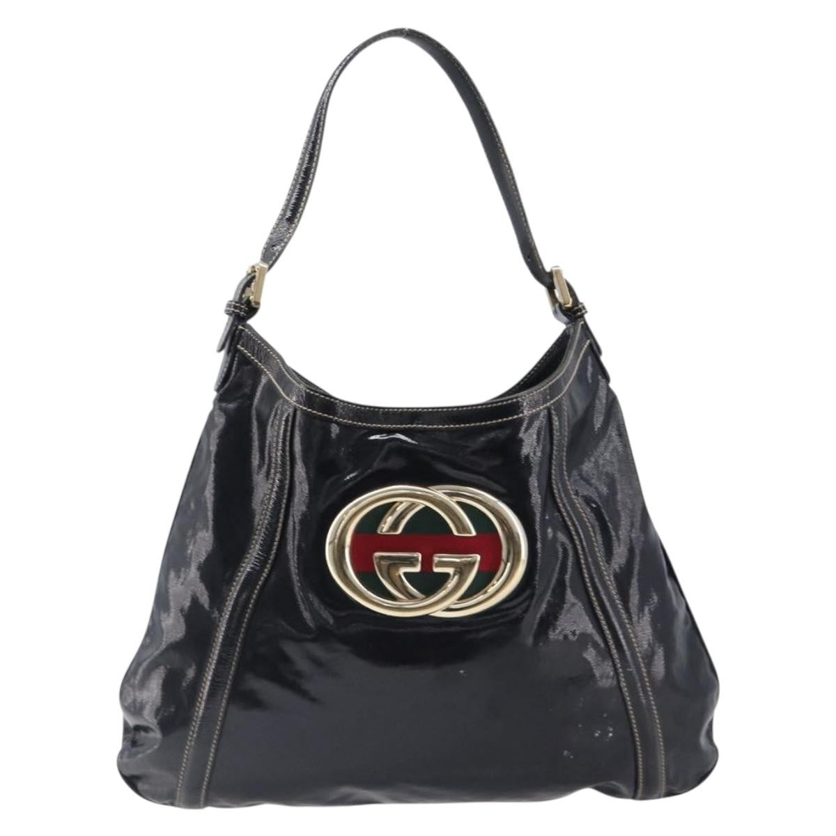 Gucci Britt Web Hobo Dialux Coated Canvas Medium