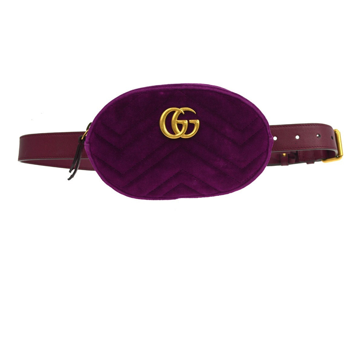 Gucci GG Marmont Belt Matelasse Velvet Product Image