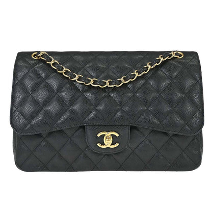 Chanel Timeless - Classic Double Flap Bag Quilted Caviar Jumbo 30 x 20 x 10