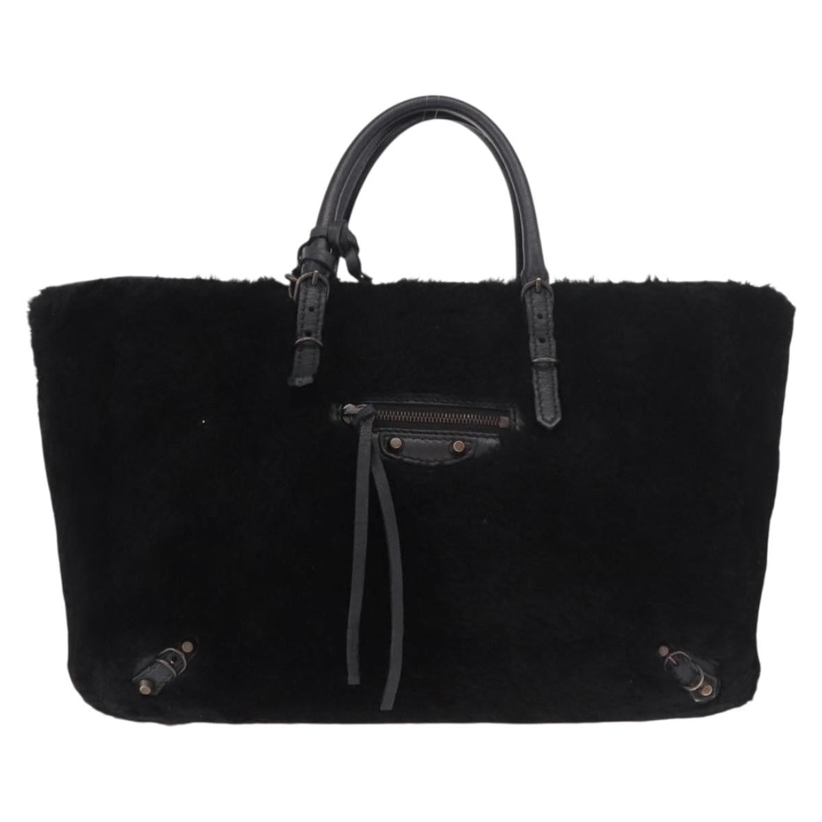 Balenciaga Papier A4 Classic Studs Shearling Medium