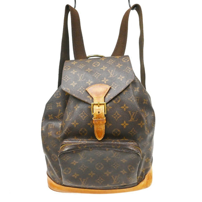 Louis Vuitton Vintage Montsouris Backpack Monogram Canvas GM