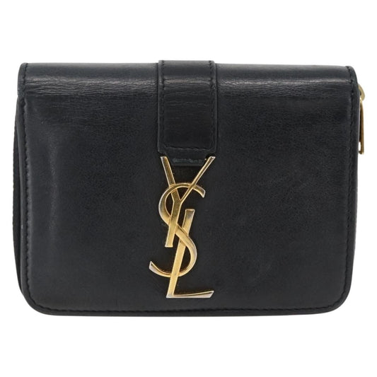 Saint Laurent Classic Monogram YSL Line Zip Around Leather Product Image