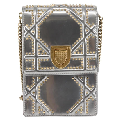 Christian Dior Ultra Matte Diorama Vertical Clutch on Chain Studded Leather Product Image