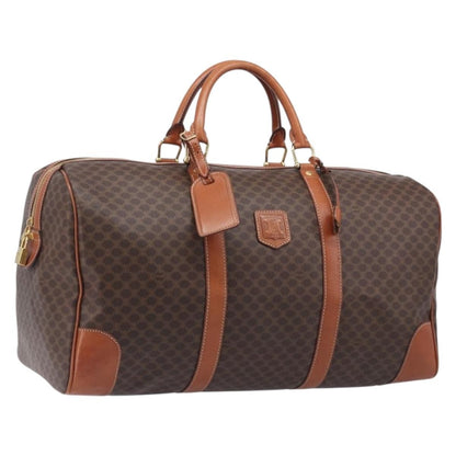 Celine Vintage Duffle Macadam Coated Canvas Large