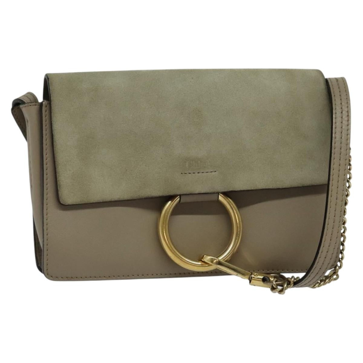 Chloe Faye Leather and Suede Small