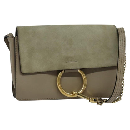 Chloe Faye Leather and Suede Small