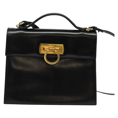 Salvatore Ferragamo Gancini Convertible Top Handle Leather Medium