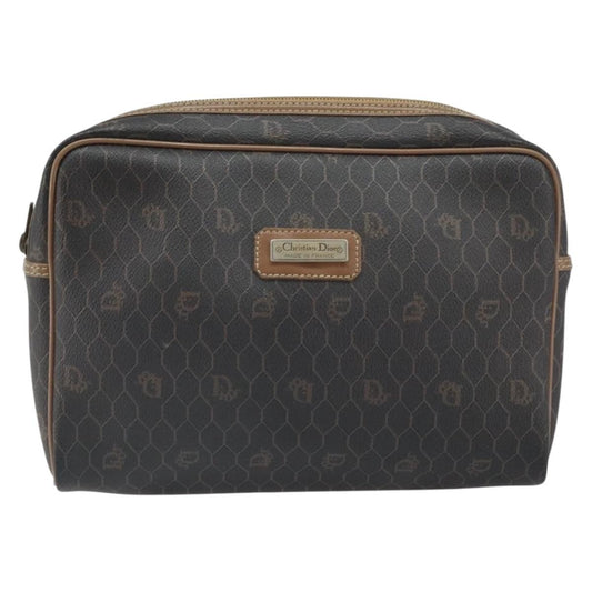 Christian Dior Vintage Honeycomb Zip Canvas and Leather Product Image