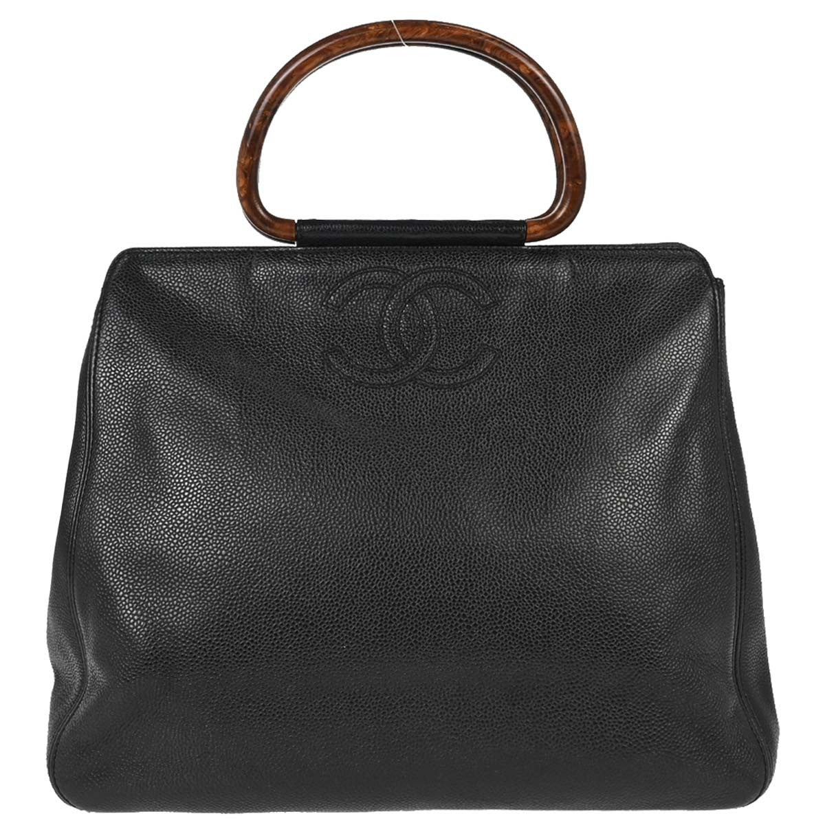 Chanel Vintage Wooden Caviar Medium