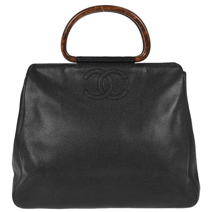 Chanel Vintage Wooden Caviar Medium