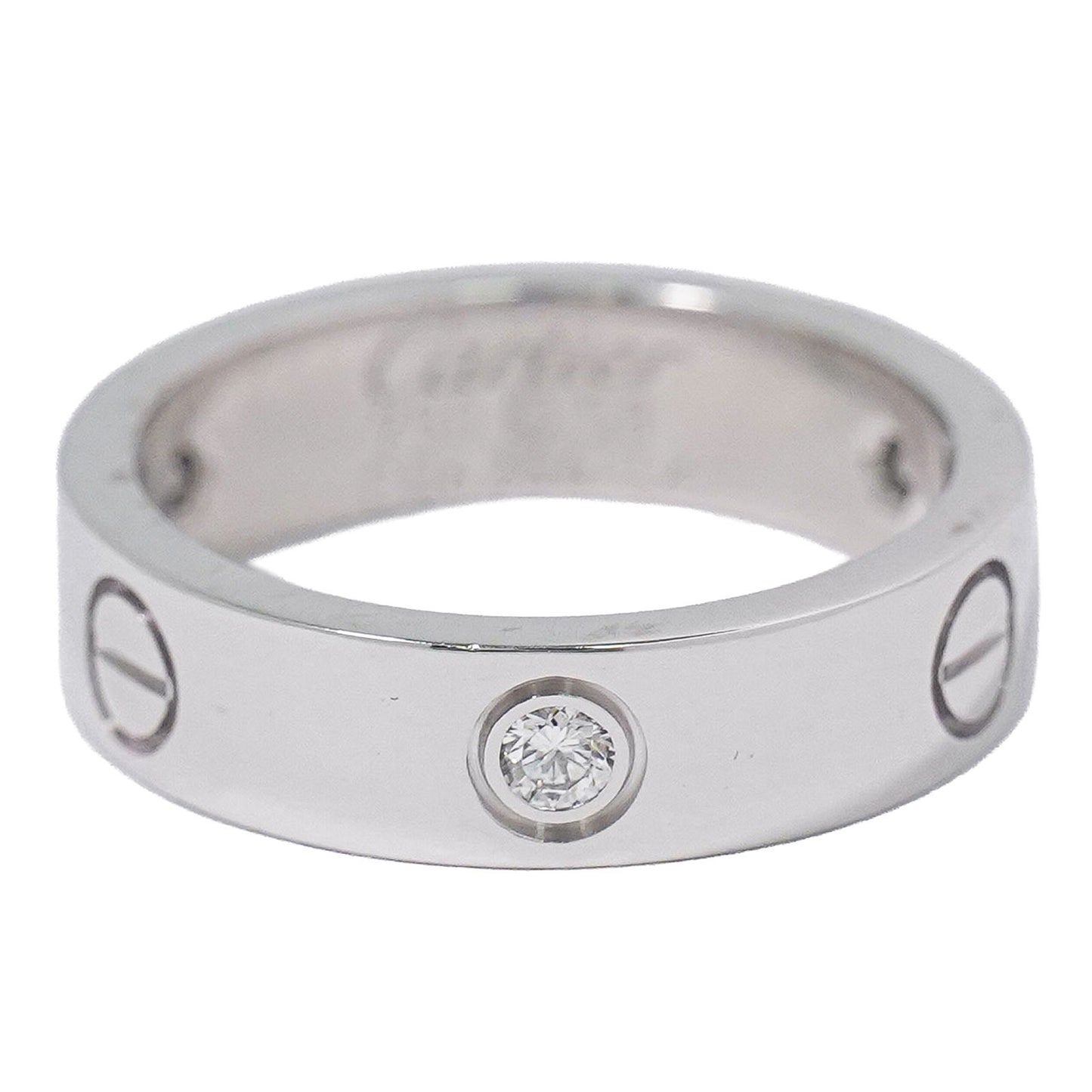 Cartier Love Wedding Band 1 Diamond 18K White Gold with Diamond Product Image