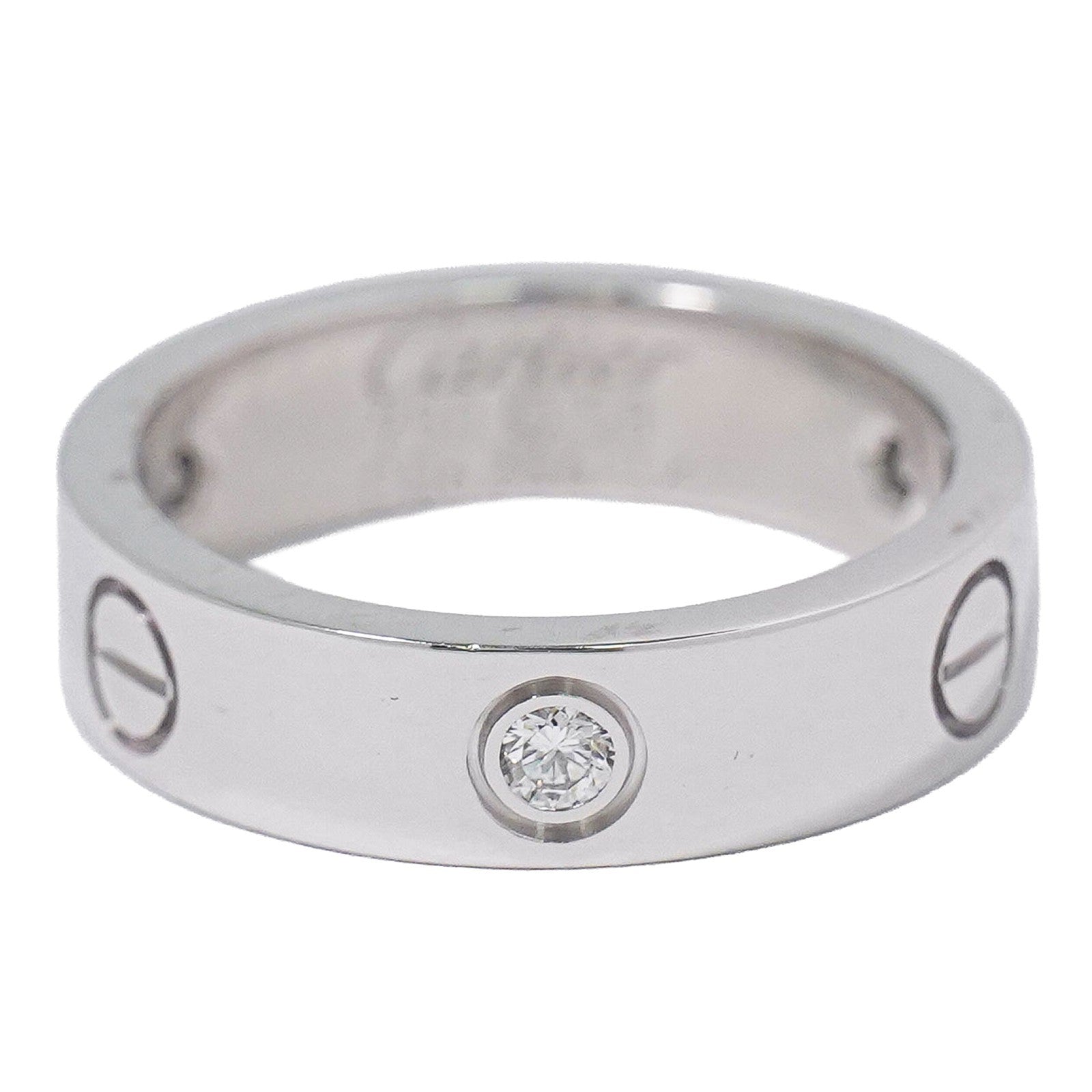 Cartier Love Wedding Band 1 Diamond 18K White Gold with Diamond Product Image