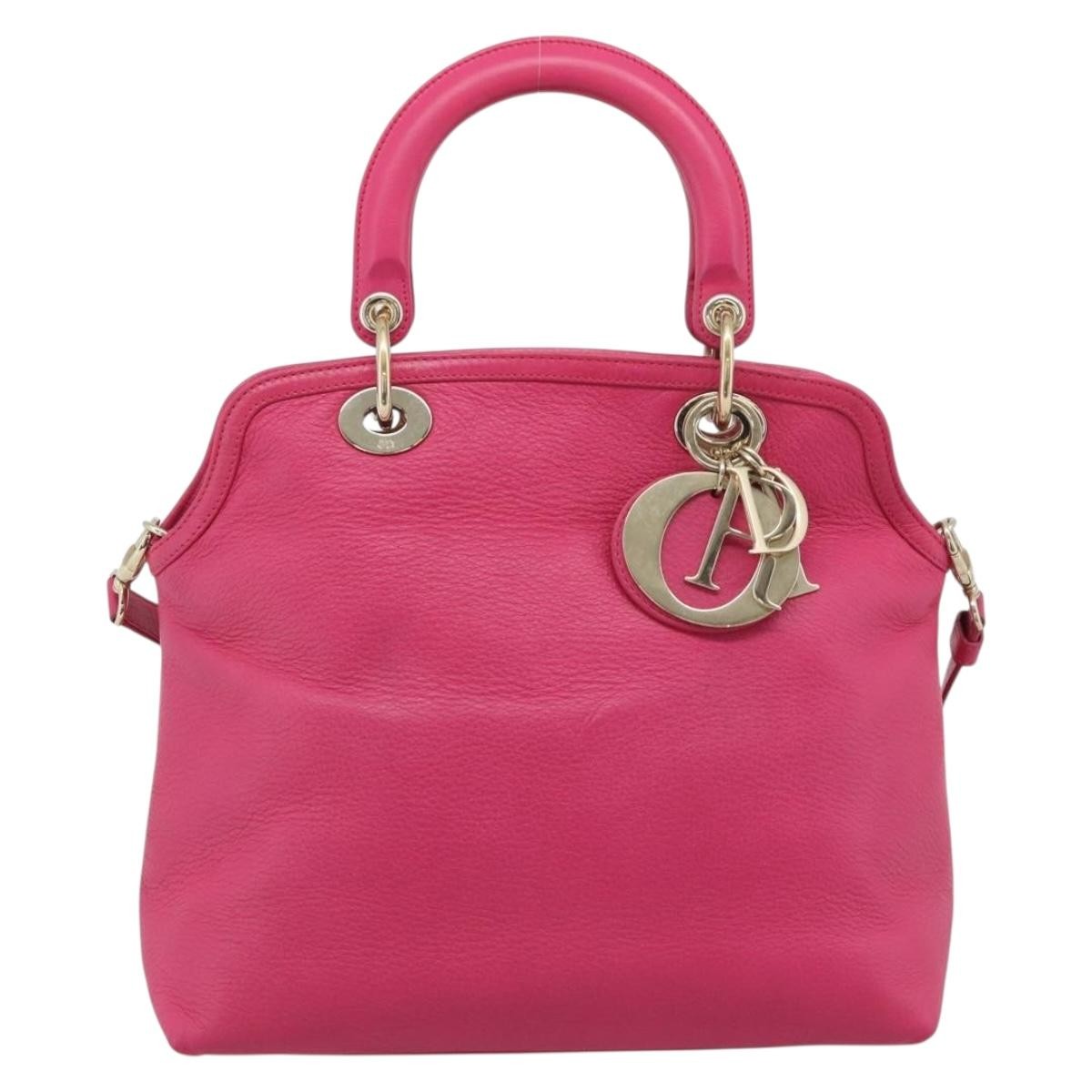 Christian Dior Granville Satchel Leather Medium