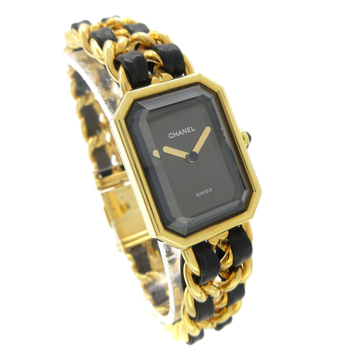 Chanel Premiere Rock Quartz Plated Metal and Leather 20