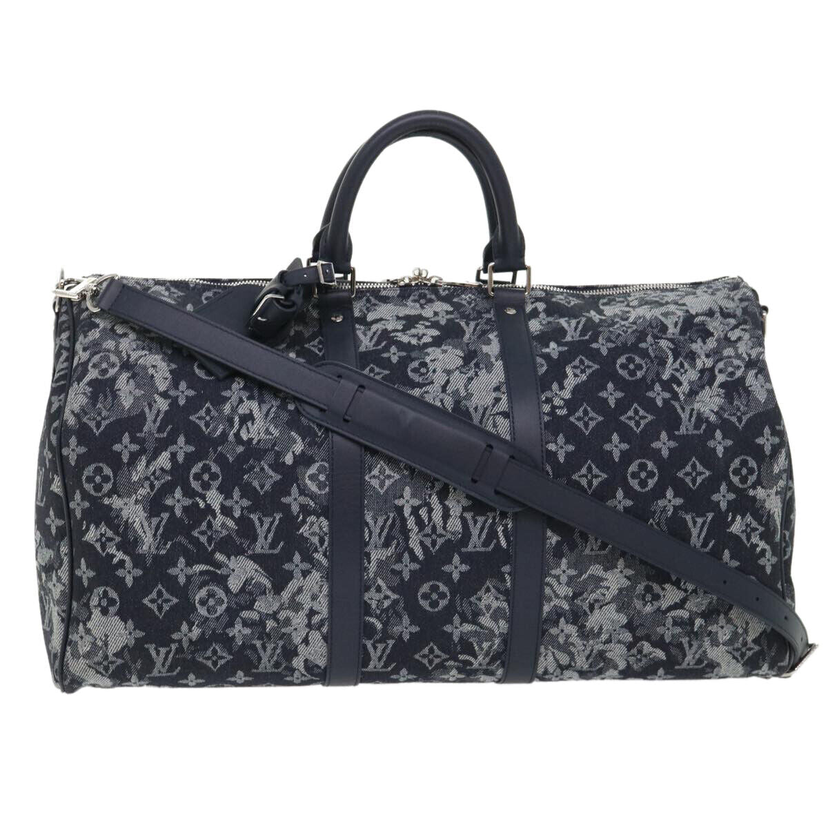 Louis Vuitton Keepall Bandouliere Bag Monogram Tapestry Canvas 50