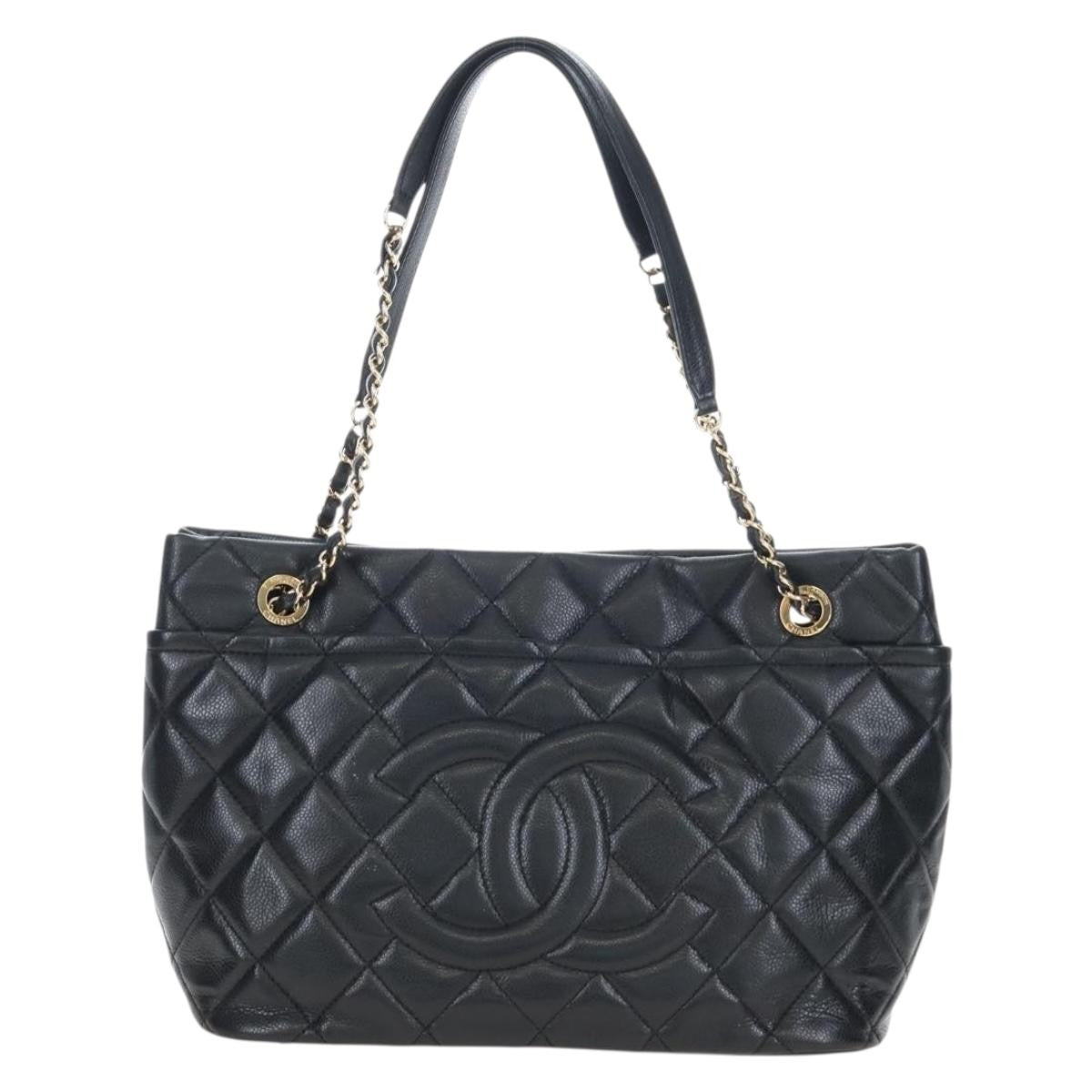 Chanel Timeless CC Shopping Quilted Caviar Medium