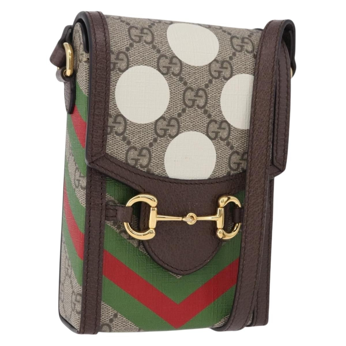 Gucci Horsebit 1955 Printed GG Coated Canvas Mini