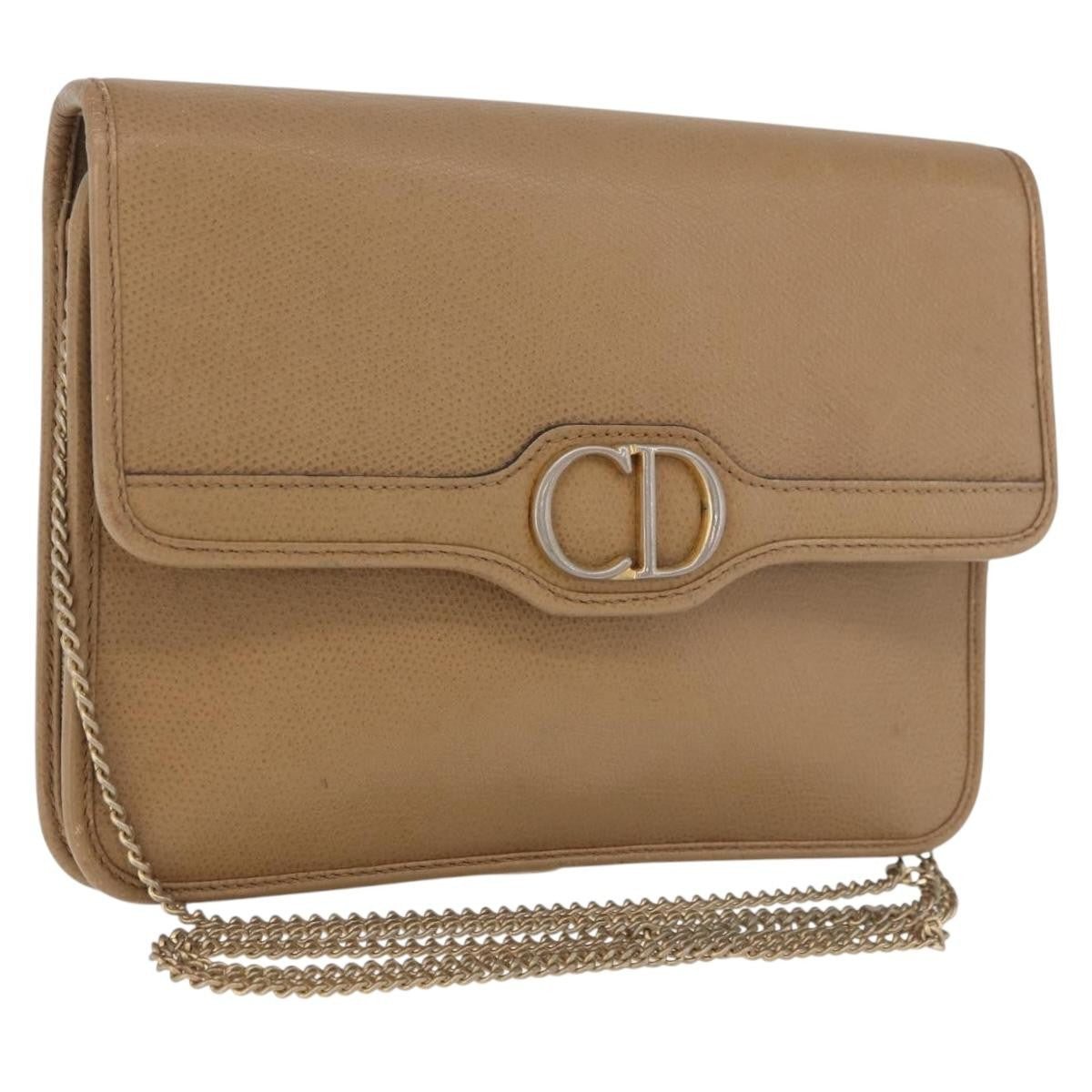 Christian Dior Vintage CD Chain Flap Leather Product Image