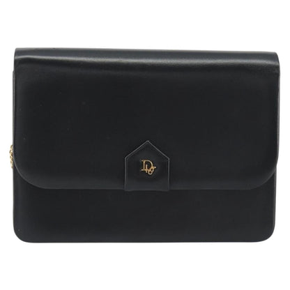 Christian Dior Vintage Clipper closure clutch with logo leather Product Image