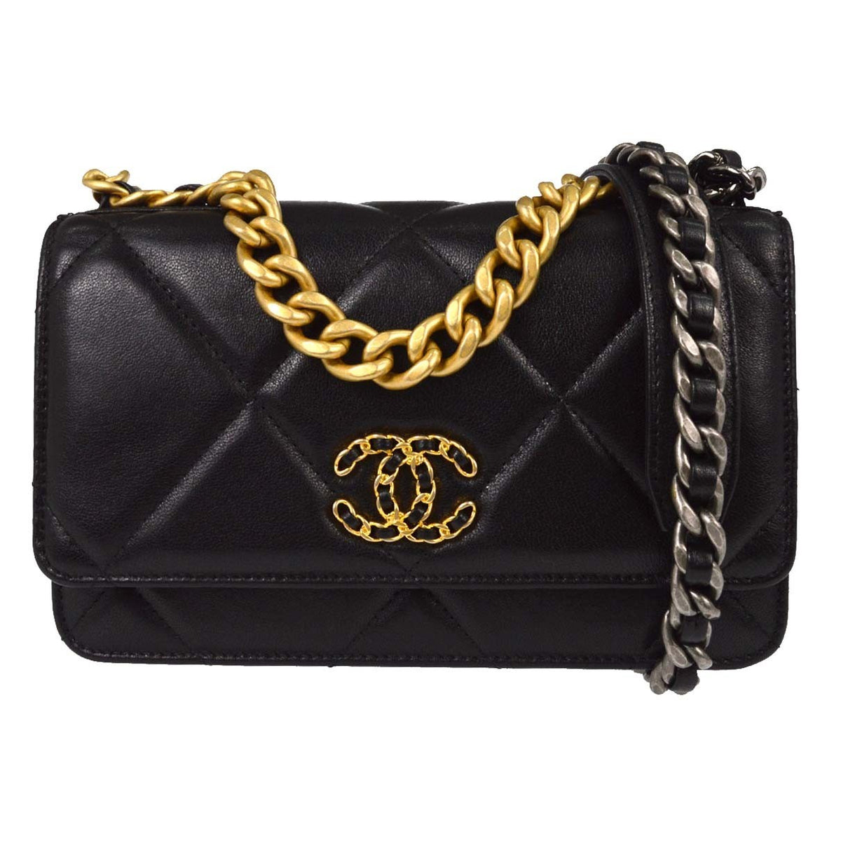Chanel 19 Flap Bag Quilted Lambskin Product Image